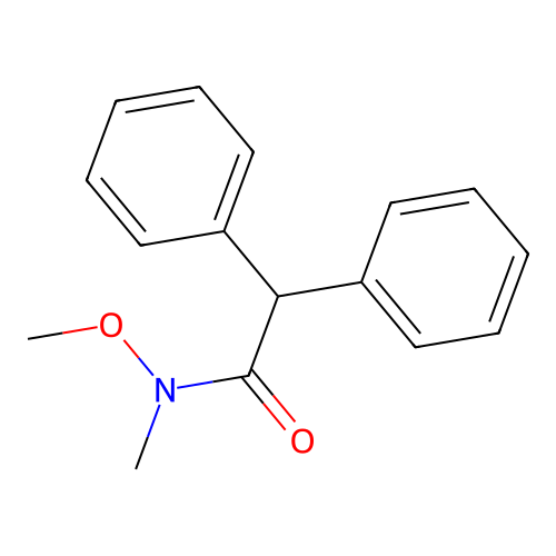 N-methoxy-N-methyl-2,2-diphenylacetamide structure