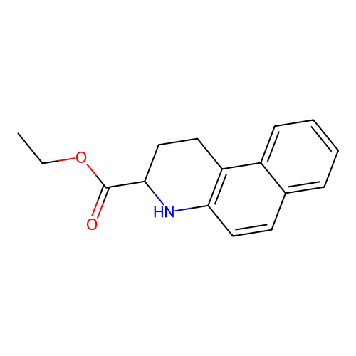Ethyl 1,2,3,4-tetrahydrobenzo[f]quinoline-3-carboxylate structure