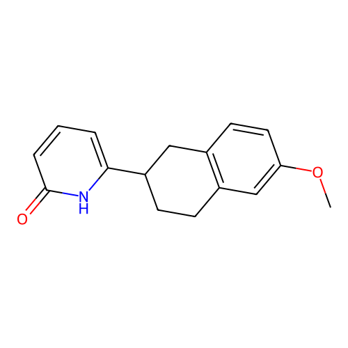 6-(1,2,3,4-Tetrahydro-6-methoxy-2-naphthyl)-2(1H)-pyridone structure