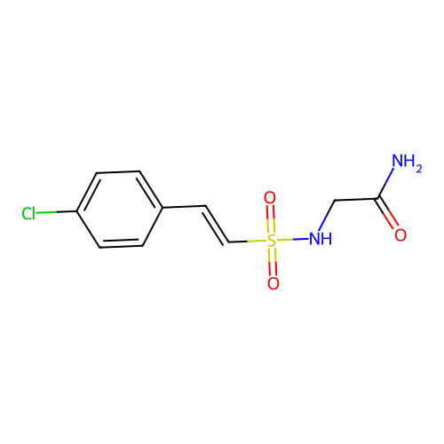 2-[2-(4-Chlorophenyl)ethenesulfonamido]acetamide structure