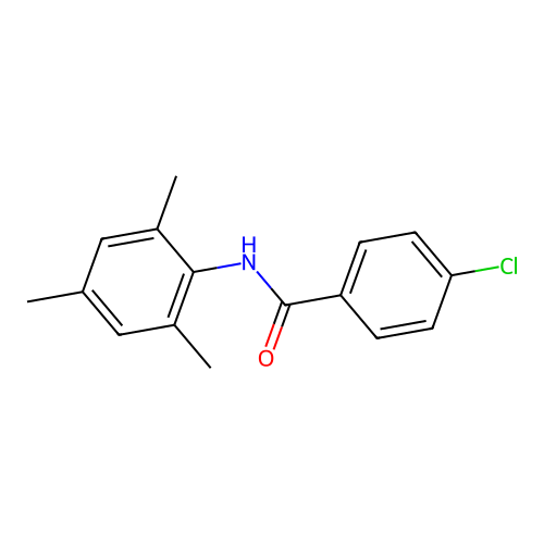 4-Chloro-2',4',6'-trimethylbenzanilide structure