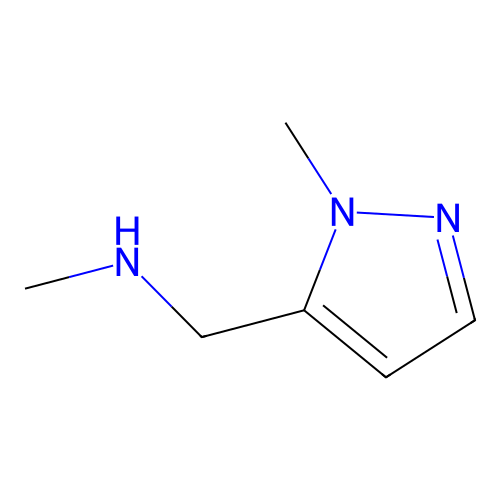 1-Methyl-5-[(methylamino)methyl]pyrazole structure