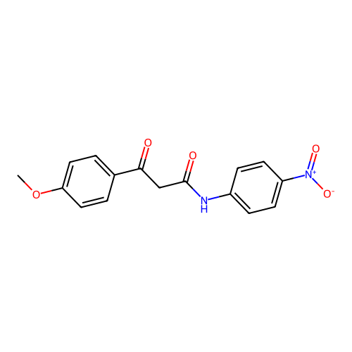 3-(4-Methoxyphenyl)-n-(4-nitrophenyl)-3-oxopropanamide structure