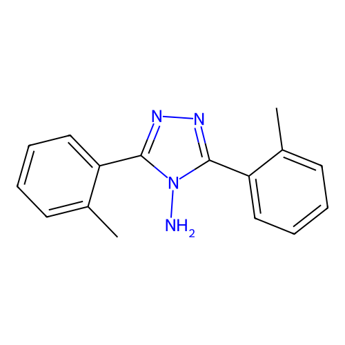 3,5-bis(2-methylphenyl)-4H-1,2,4-triazol-4-amine structure
