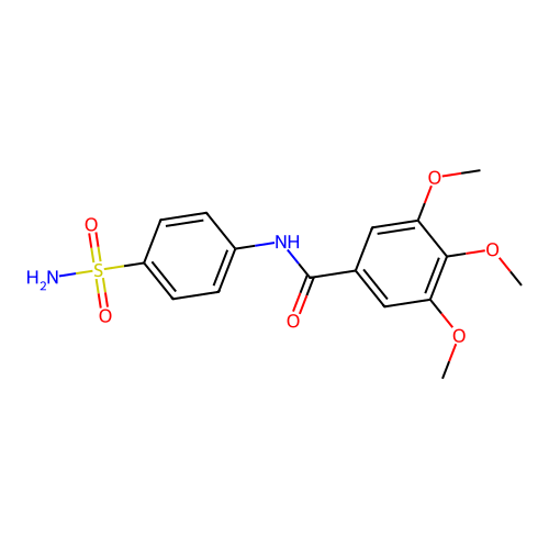 3,4,5-trimethoxy-N-(4-sulfamoylphenyl)benzamide structure
