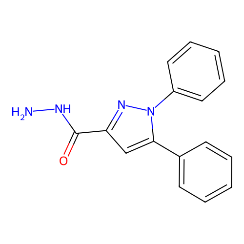 1,5-diphenyl-1H-pyrazole-3-carbohydrazide structure