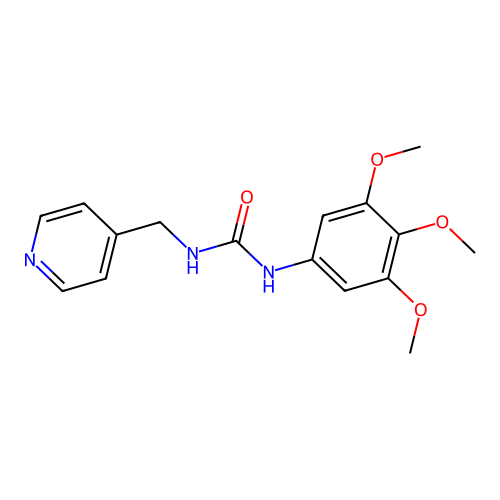 1-(Pyridin-4-ylmethyl)-3-(3,4,5-trimethoxyphenyl)urea structure