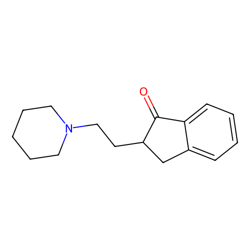 1-Indanone, 2-(2-piperidinoethyl)- structure