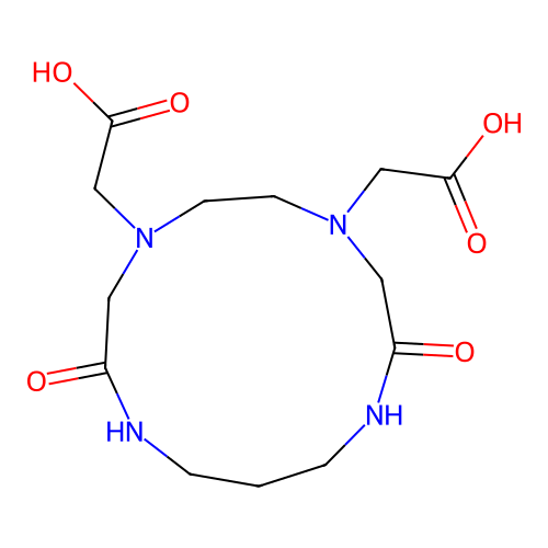 1,4,7,10-Tetraazacyclotridecane-4,7-diacetic acid, 2,9-dioxo- structure