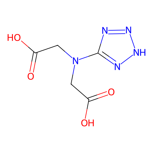 2-[carboxymethyl(2H-tetrazol-5-yl)amino]acetic acid structure