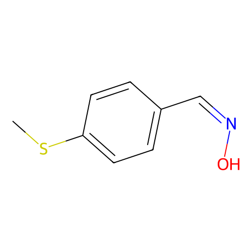 (NZ)-N-[(4-methylsulfanylphenyl)methylidene]hydroxylamine structure