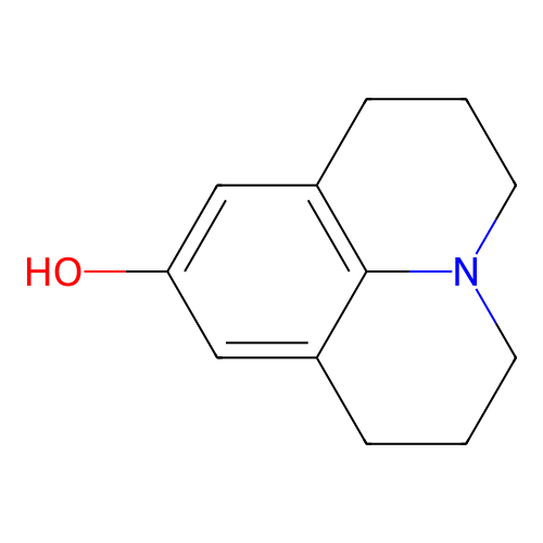 1H,5H-Benzo(ij)quinolizin-9-ol, 2,3,6,7-tetrahydro- structure