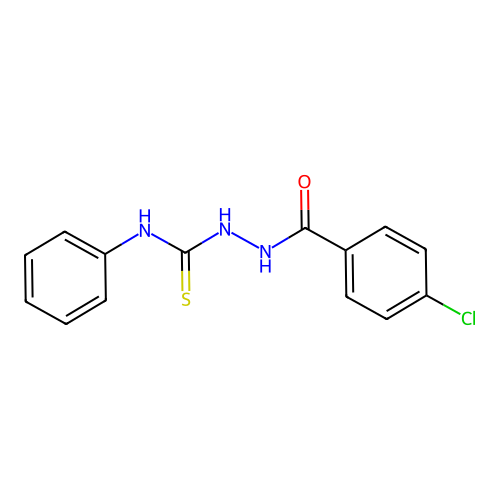 2-(4-Chlorobenzoyl)-N-phenylhydrazinecarbothioamide structure
