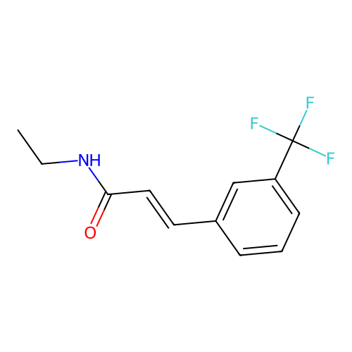 Cinnamamide, N-ethyl-m-(trifluoromethyl)- structure