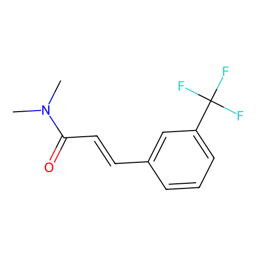 Cinnamamide, N,N-dimethyl-m-(trifluoromethyl)- structure
