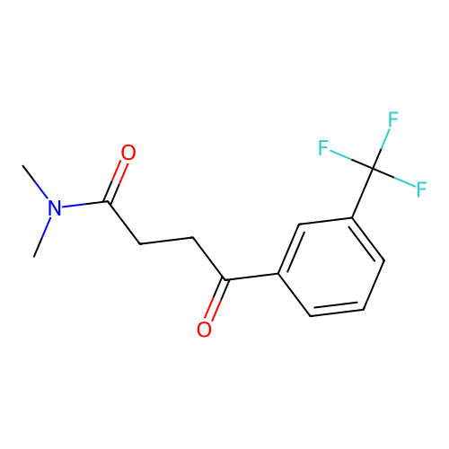 Propionamide, N,N-dimethyl-3-(m-(trifluoromethyl)benzoyl)- structure
