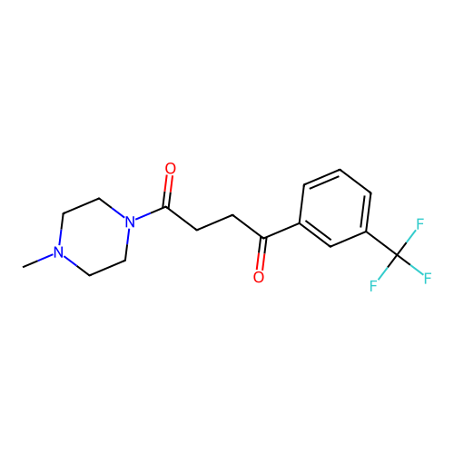 Piperazine, 1-(1,4-dioxo-4-(3-(trifluoromethyl)phenyl)butyl)-4-methyl- structure