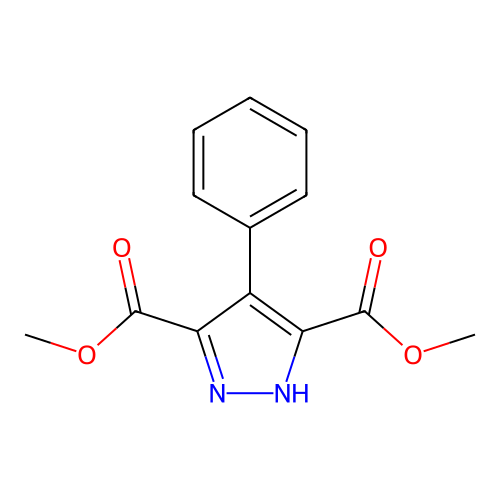 Dimethyl 4-phenyl-1H-pyrazole-3,5-dicarboxylate structure
