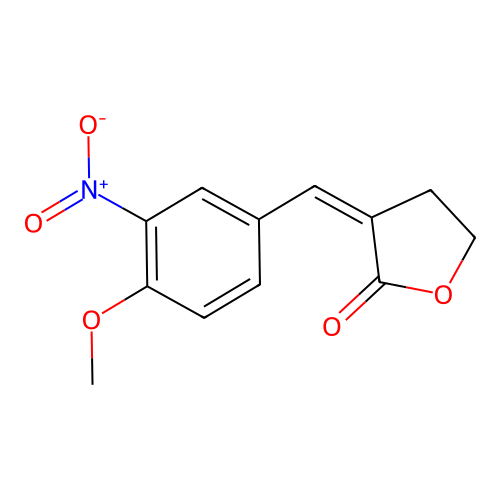 3-[(4-Methoxy-3-nitrophenyl)methylidene]oxolan-2-one structure