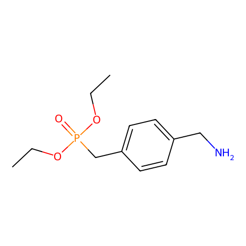 Diethyl {[4-(aminomethyl)phenyl]methyl}phosphonate structure