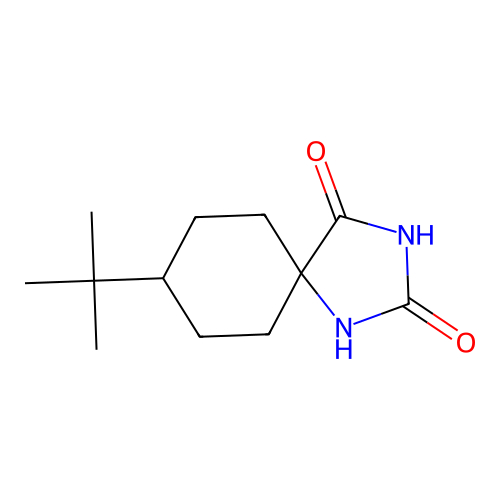 8-Tert-butyl-1,3-diazaspiro[4.5]decane-2,4-dione structure