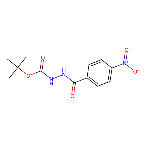 tert-Butyl 2-(4-nitrobenzoyl)hydrazine-1-carboxylate structure