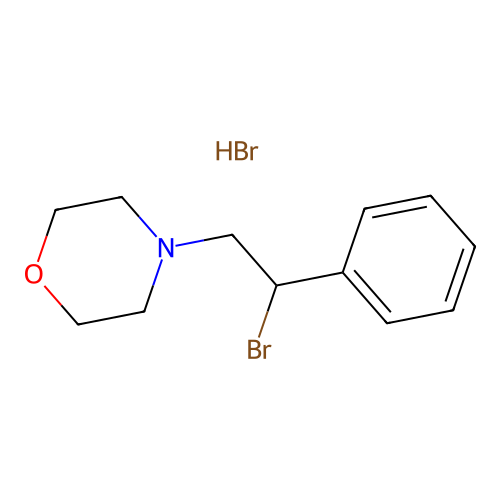 Morpholine, 4-(beta-bromophenethyl)-, hydrobromide structure