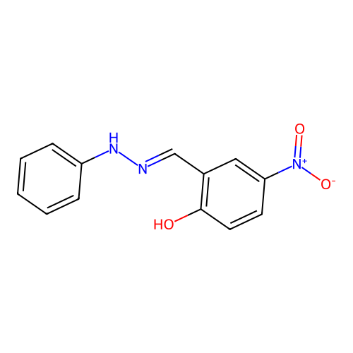 4-Nitro-2-[(phenylhydrazinylidene)methyl]phenol structure