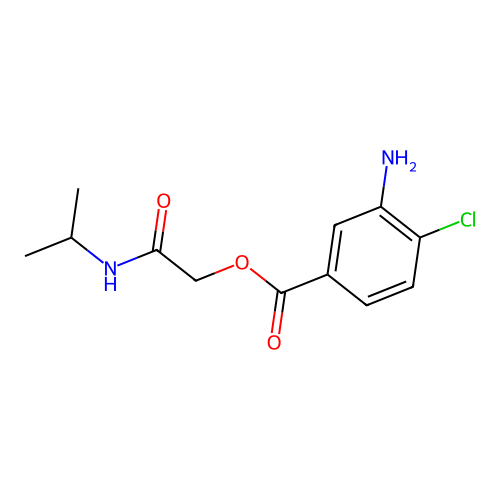 2-(Isopropylamino)-2-oxoethyl 3-amino-4-chlorobenzoate structure