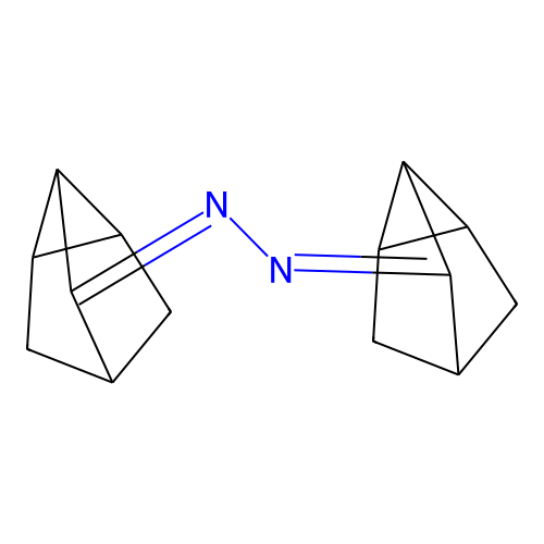 N-(3-tricyclo[2.2.1.02,6]heptanylideneamino)tricyclo[2.2.1.02,6]heptan-3-imine structure