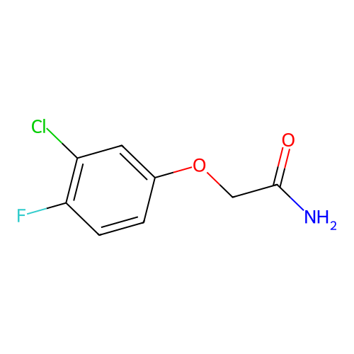 2-(3-Chloro-4-fluorophenoxy)acetamide structure