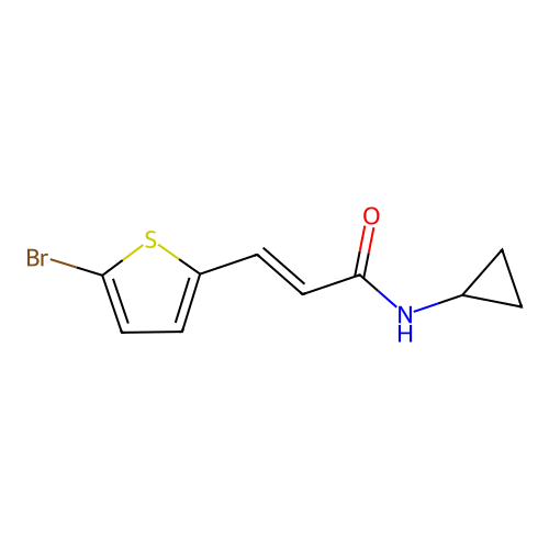 3-(5-Bromothiophen-2-yl)-N-cyclopropylacrylamide structure