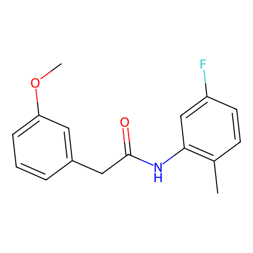 N-(5-Fluoro-2-methylphenyl)-3-methoxybenzeneacetamide structure