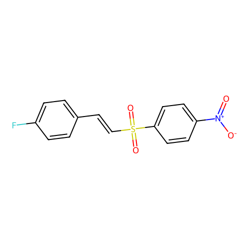 1-[2-(4-Fluorophenyl)ethenesulfonyl]-4-nitrobenzene structure