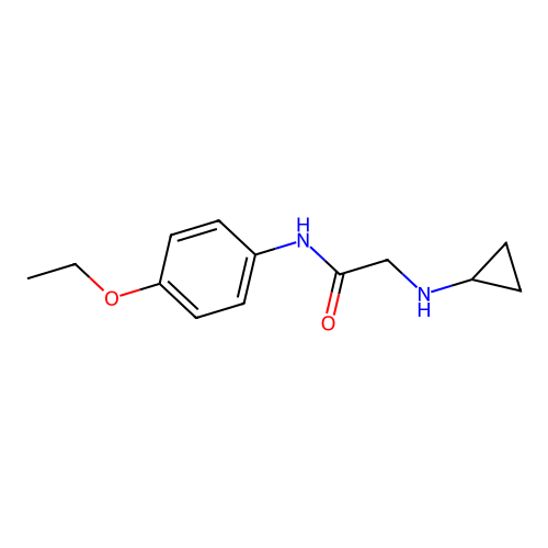 2-(cyclopropylamino)-N-(4-ethoxyphenyl)acetamide structure