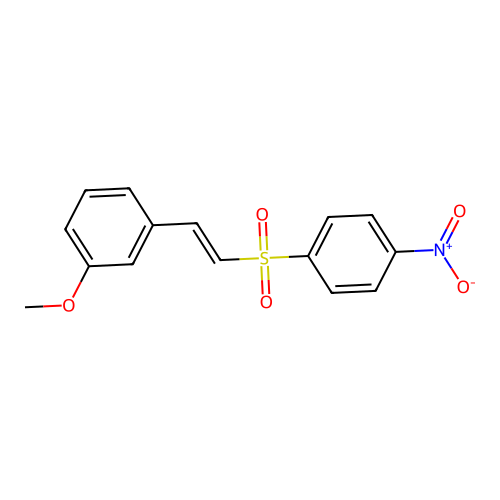 1-Methoxy-3-[2-(4-nitrobenzenesulfonyl)ethenyl]benzene structure