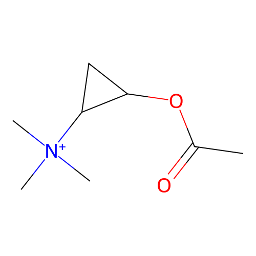 (2-Acetyloxycyclopropyl)-trimethylazanium structure