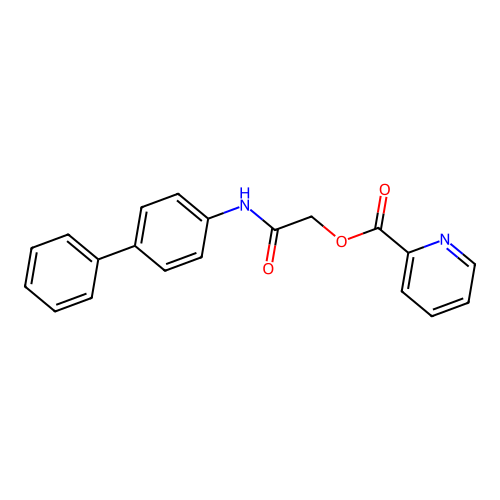 ({[1,1'-Biphenyl]-4-yl}carbamoyl)methyl pyridine-2-carboxylate structure