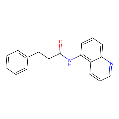 3-phenyl-N-(quinolin-5-yl)propanamide structure