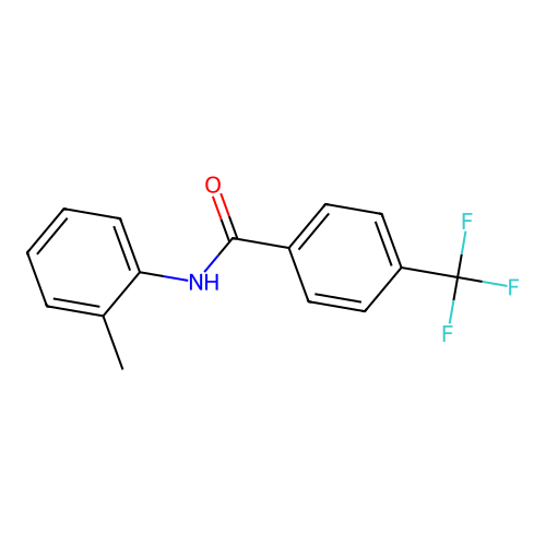 N-(2-methylphenyl)-4-(trifluoromethyl)benzamide structure