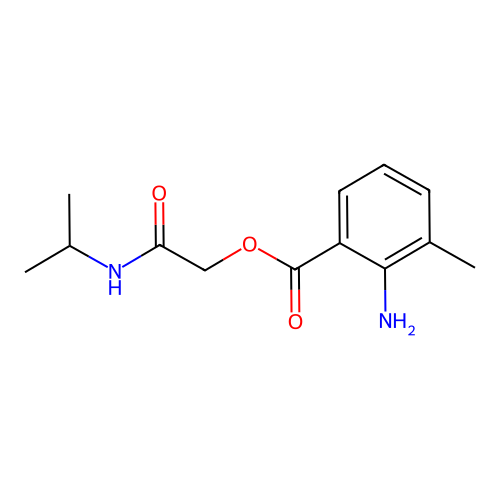 2-(Isopropylamino)-2-oxoethyl 2-amino-3-methylbenzoate structure