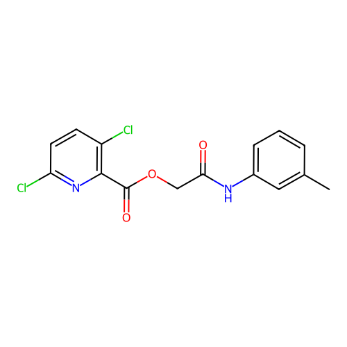 [(3-Methylphenyl)carbamoyl]methyl 3,6-dichloropyridine-2-carboxylate structure
