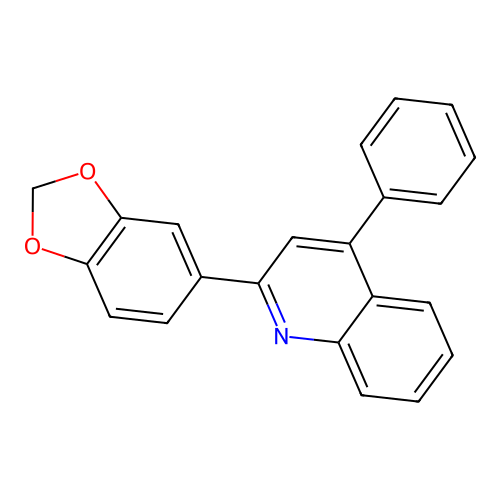 2-(1,3-Benzodioxol-5-yl)-4-phenylquinoline structure