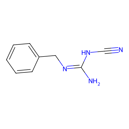 2-Benzyl-1-cyanoguanidine structure