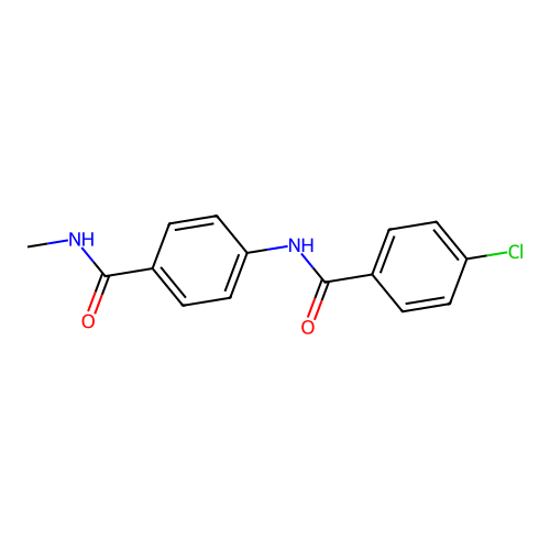 4-[(4-chlorobenzoyl)amino]-N-methylbenzamide structure