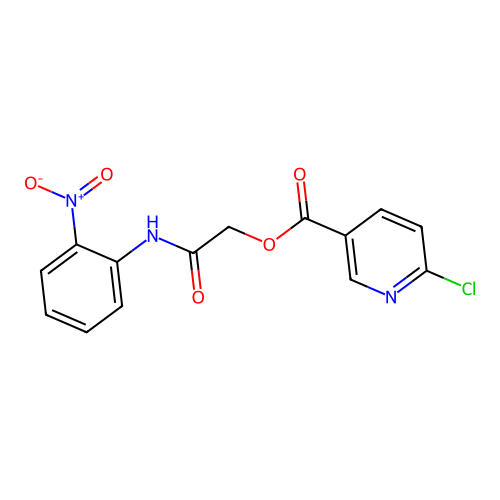 [(2-Nitrophenyl)carbamoyl]methyl 6-chloropyridine-3-carboxylate structure