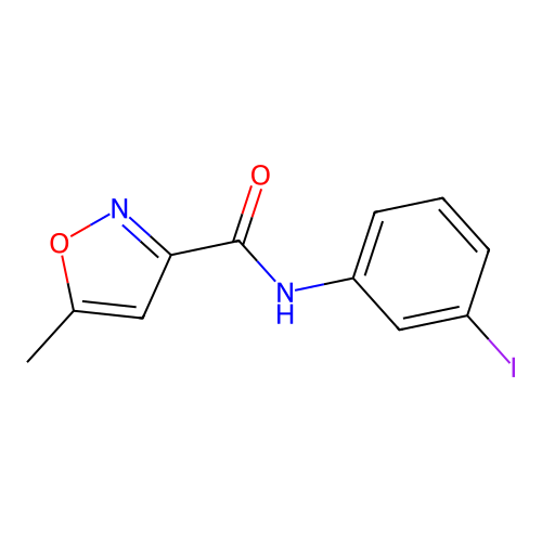 n-(3-Iodophenyl)-5-methylisoxazole-3-carboxamide structure
