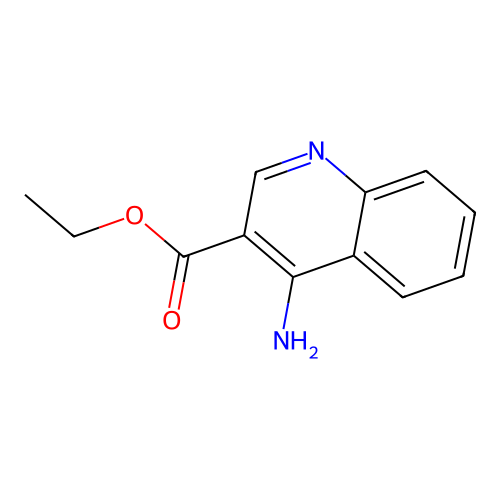Ethyl 4-aminoquinoline-3-carboxylate structure