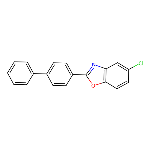 2-(Biphenyl-4-yl)-5-chloro-1,3-benzoxazole structure