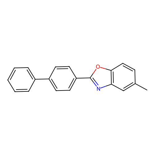 2-[1,1'-Biphenyl]-4-yl-5-methylbenzoxazole structure